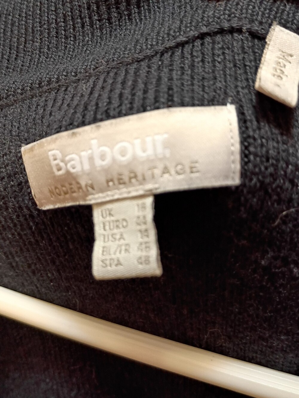 Barbour Ribbed Button-Front Sweater - Black - Picture 4 of 7